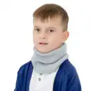 Szary komin dziecięcy z wełny merino MOLTI KDC102 | Miękki i ciepły