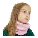 Różowy komin dziecięcy z wełny merino MOLTI - Ciepły i miękki