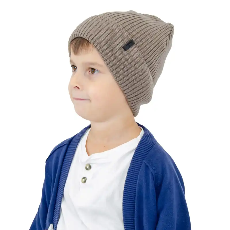 Czapka dziecięca MOLTI CZDC102 mocca 52-54