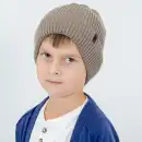 Czapka dziecięca MOLTI 100% wełna merino mocca 52-54 | Komfortowa