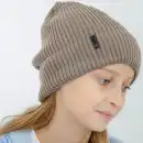 Czapka dziecięca MOLTI 100% wełna merino mocca 52-54 | Komfortowa