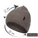 Czapka dziecięca MOLTI 100% wełna merino mocca 52-54 | Komfortowa