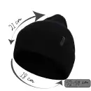 Czapka dziecięca MOLTI 100% wełna merino czarna - rozmiar 52-54