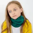 Komin dziecięcy z wełny merino MOLTI Ciemnozielony - Miękki i ciepły