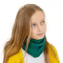 Komin dziecięcy z wełny merino MOLTI Ciemnozielony - Miękki i ciepły