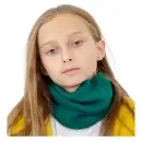 Komin dziecięcy z wełny merino MOLTI Ciemnozielony - Miękki i ciepły