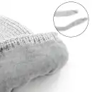 Czapka dziecięca z wełny merino MOLTI szara 46-48 z pomponem