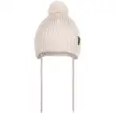 Czapka dziecięca MOLTI beżowa wełna merino z pomponem 46-48cm