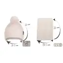 Cieply komplet dzieciecy z welny merino Molti bezowy 46-48