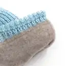 Dziecięcy komplet z wełny merino MOLTI - czapka i komin niebieski