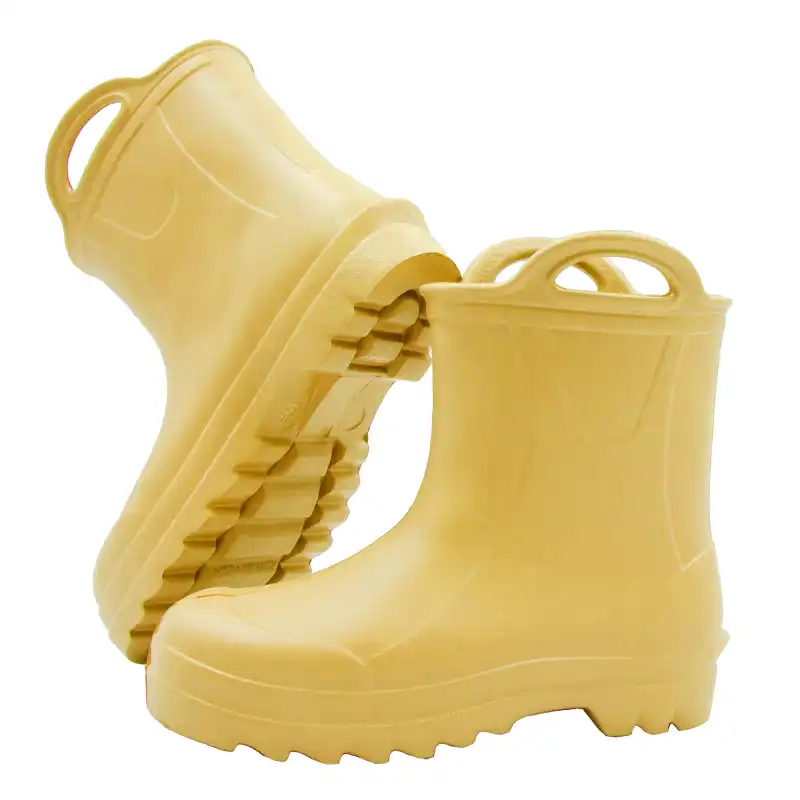 Zolte kalosze dzieciece MOLTI DO375 z uchwytami - lekkie i wodoodporne