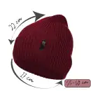 Czapka damska z wełny merino MOLTI CZD100 Bordowa - Ciepła i Miękka