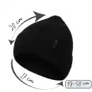 Czapka dziecięca MOLTI 100% wełna merino czarna 48-50 | Sklep