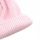 Różowy komplet z wełny merino MOLTI czapka i komin dla dziecka 48-50