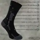 Skarpety trekkingowe Molti z wełną Merino i Coolmax szare