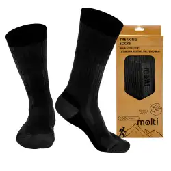 Skarpety trekkingowe Molti z wełną Merino i Coolmax szare