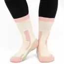 Skarpety trekingowe Molti ST001 różowe z wełną Merino i Coolmax