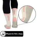Skarpety trekingowe Molti ST001 różowe z wełną Merino i Coolmax