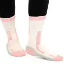 Skarpety trekingowe Molti ST001 różowe z wełną Merino i Coolmax