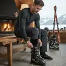 Skarpety narciarskie MOLTI z wełną Merino SNR001 szare - 35-38