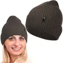 Czapka damska wełna merino MOLTI CZD100 Mocca | Ciepła i miękka