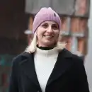 Czapka Damska z Wełny Merino Molti Ciemny Róż - Ciepła i Miękka
