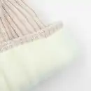 Czapka dziecięca z wełny merino MOLTI MILU beżowa 50-52 - Ciepła