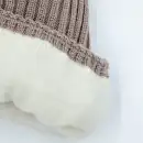 Czapka Zimowa dla Dzieci z Wełny Merino Molti Milu Mocca 50-52