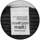 Czarny Komin Dziecięcy MOLTI MILU - 100% Wełna Merino | Ciepły