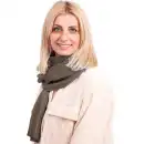 Szalik damski wełna merino MOLTI SZD102 Mocca | Ciepły i miękki