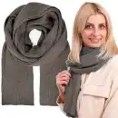 Szalik damski wełna merino MOLTI SZD102 Mocca | Ciepły i miękki