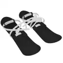 Narty dla dzieci Big Foot Molti 40 cm Czarne - Zestaw do nauki jazdy