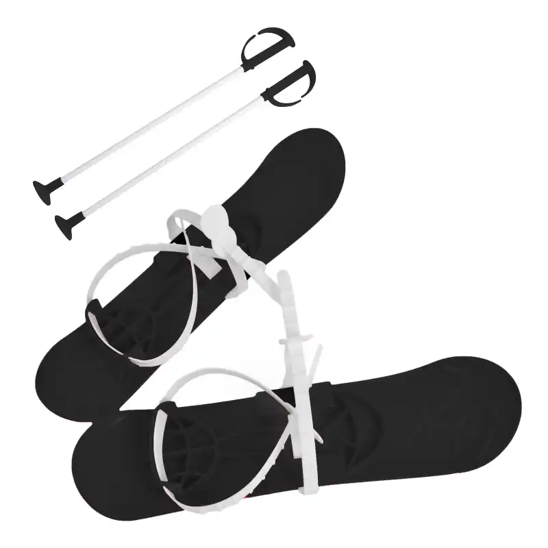 Narty dla dzieci Big Foot Molti 40 cm Czarne - Zestaw do nauki jazdy