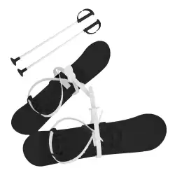 Narty dla dzieci Big Foot Molti 40 cm Czarne - Zestaw do nauki jazdy