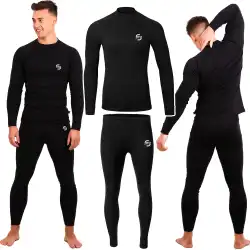 Bielizna termoaktywna meska MOLTI czarna 3XL - Oddychajaca i wygodna