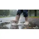 Lekkie kalosze dziecięce MOLTI beżowe z uchwytami – rozmiar 25