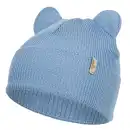 Czapka dziecięca z uszkami Molti Nomi - 100% wełna merino 42-44