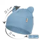 Czapka dziecięca z uszkami Molti Nomi 48-50 - 100% wełna merino