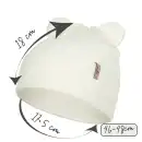 Czapka dziecięca MOLTI NOMI 46-48 śmietanka | 100% Wełna Merino