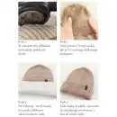 Czapka dziecięca Molti Nomi 42-44 z uszkami - 100% Wełna Merino