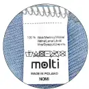 Komin dziecięcy Molti Nomi Błękitny - 100% Wełna Merino 42-48