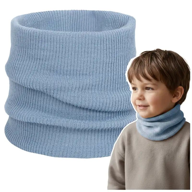 Komin Dziecięcy Molti Nomi Błękitny 48-50 | 100% Wełna Merino