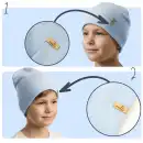 Błękitna czapka dziecięca MOLTI 50-52 - Bawełna OEKO-TEX