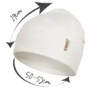 Czapka dziecięca MOLTI LINO 50-52 Kremowa - Wiosenna i Jesienna