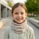Komin dziecięcy MOLTI LINO taupe - Bawełniany na wiosnę i jesień