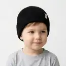 Czapka dziecięca MOLTI LUMI 50-52 czarna z wełny merino | Kup teraz