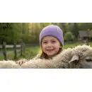 Czapka dziecięca MOLTI LUMI 50-52 jasny fiolet | Wełna merino