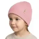 Czapka dziecięca MOLTI 100% Wełna Merino Jasny Róż 50-52cm