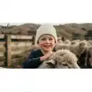 Czapka dziecięca MOLTI 50-52 śmietanka - 100% Wełna Merino