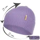Czapka dziecięca MOLTI LUMI 50-52 jasny fiolet | Wełna merino
